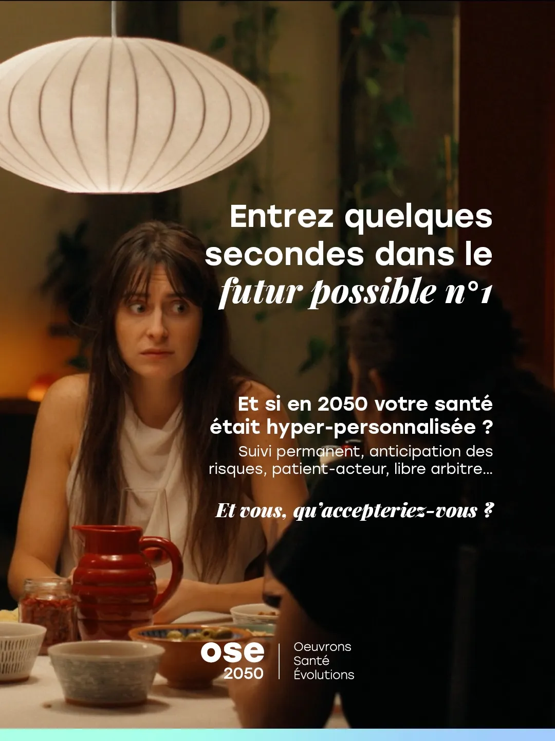 Photogramme d'un des courts films de fiction prospectifs OSE 2050, pensés comme des supports de débat